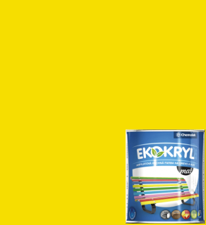Chemolak Ekokryl mat V 2045 0620 žlutá 0,6l