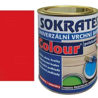 SOKRATES Colour 0820 červená pololesk- 0,7 kg