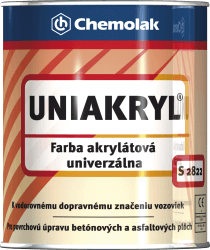 Chemolak Uniakryl S 2822 0100 bílá 5 kg