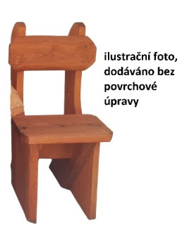 DZ-SERVICE Zahradní židle z masivu ZNM-050, bez povrchové úpravy